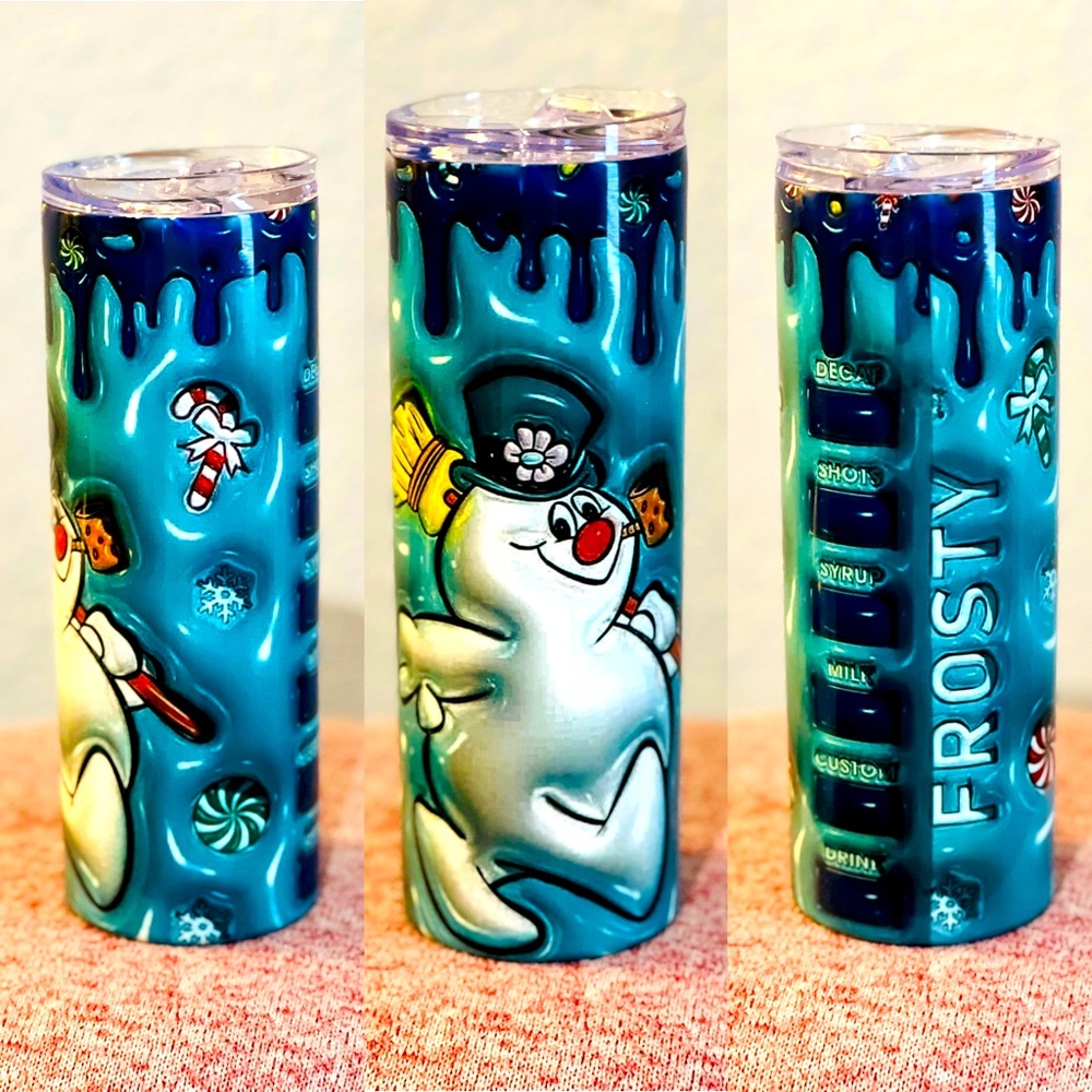 Christmas Holiday Frosty Tumbler